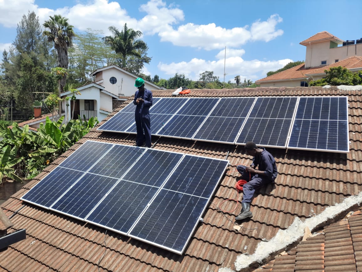 Representative solar installation in Kenya